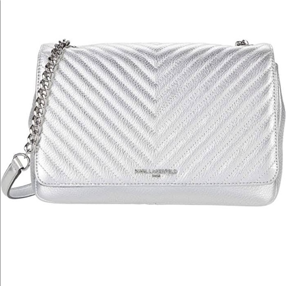 Karl Lagerfeld Handbags - Silver crossbody bag